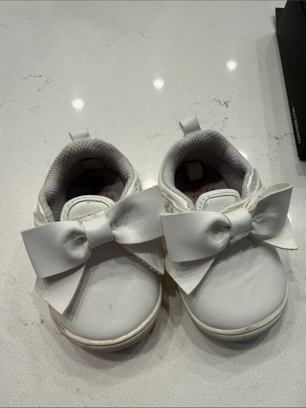 Stride Rite White Toddler Bow Sneakers